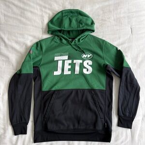 New York Jets On-Field Apparel Green and Black Nike Sweatshirt- Size Medium